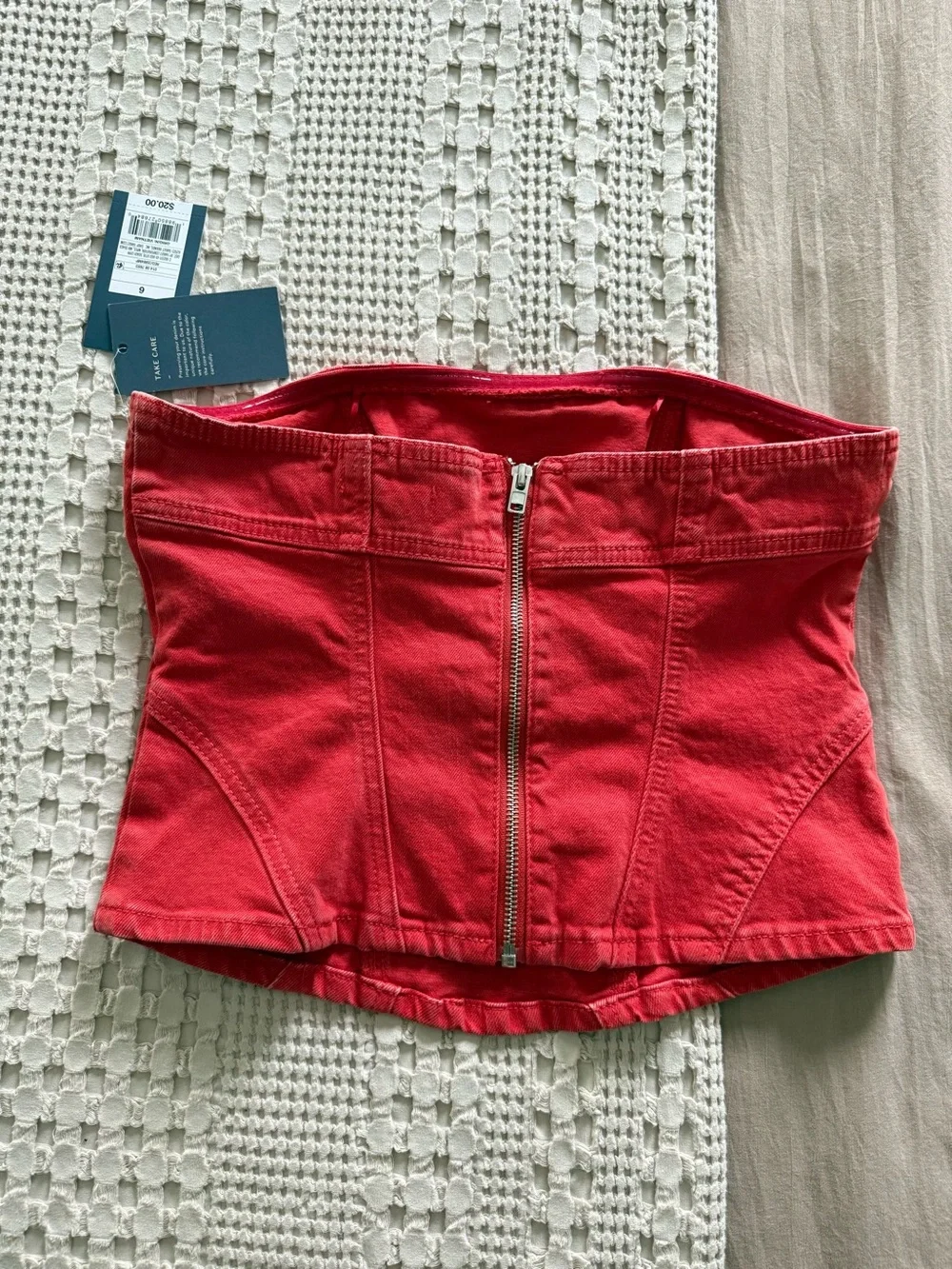 NEW‎ Universal Thread Red Strapless Top Size 6